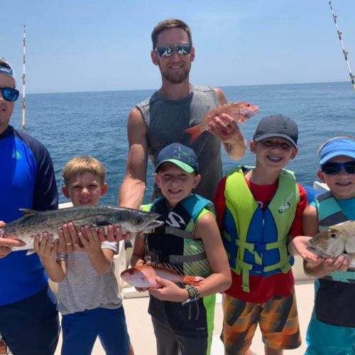 Kids fishing charter in Daytona Beach